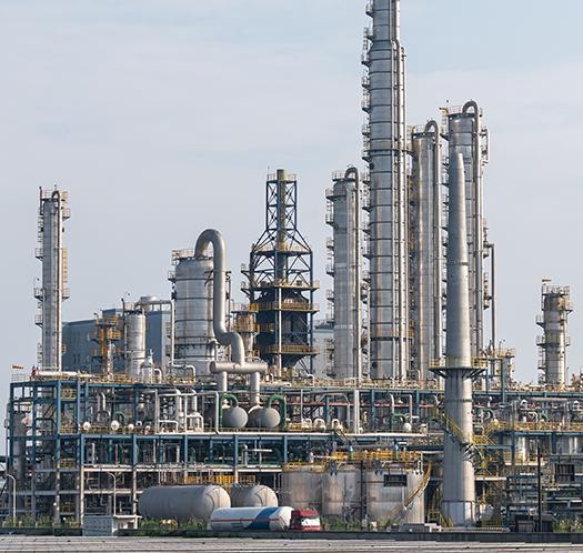 an industrial plant