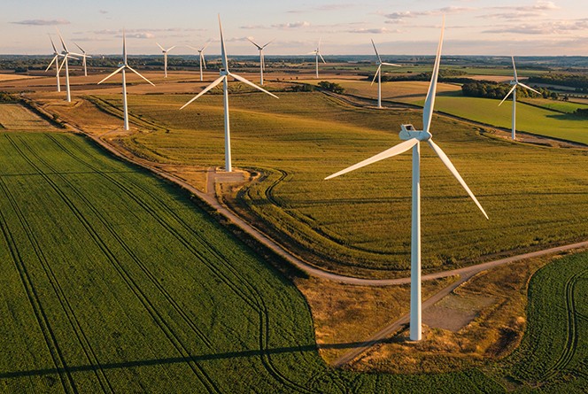 wind turbines