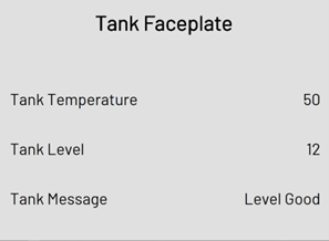 tank faceplate