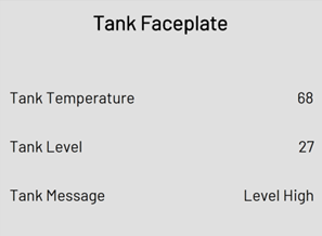 tank faceplate