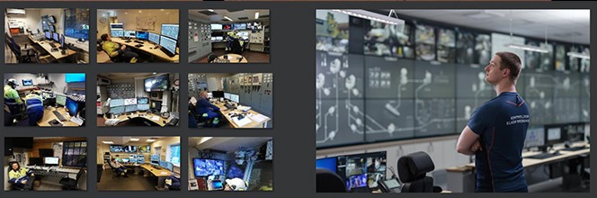 From multiple, siloed control rooms (left), to one common control center for the entire plant (right). From multiple, siloed control rooms (left), to one common control center for the entire plant (right).