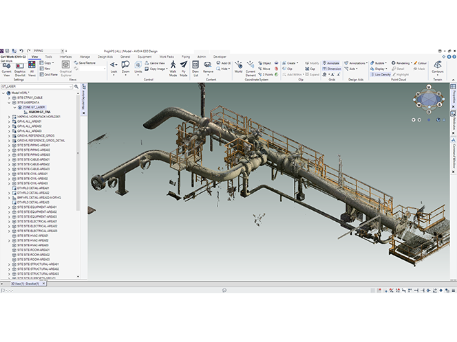 レーザーによるインポートと設計